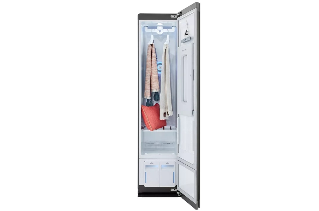  LG Styler Steam Closet, Clothes Steamer for Garments and  Household Item Care, Sanitize, Deodorize, Freshen & Dry with Steam  Technology & Moving Hangers, Easy Install, Wi-Fi enabled
