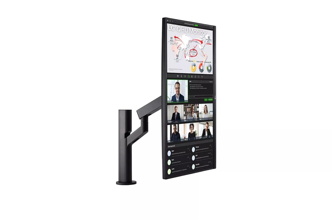32" Ergo QHD IPS Monitor with USB Type-C™