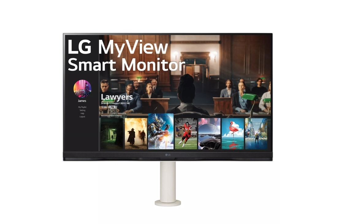 Los nuevos monitores LG MyView 4K de 32 pulgadas emplean webOS