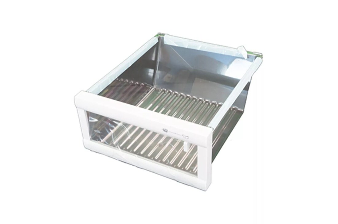 Front view of the LG Refrigerator Crisper Drawer - AJP32871405. 