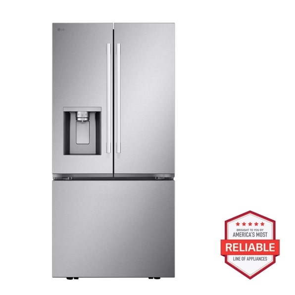 20 cu. ft. 3-Door French Door, Counter-Depth MAX™ Refrigerator with Hybrid Handles