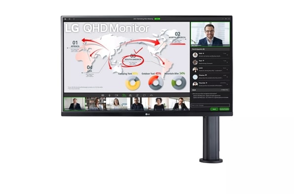 32" Ergo QHD IPS Monitor with USB Type-C™