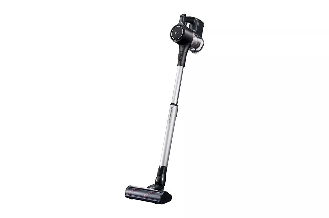 lg a9 cordzero vacuum tilted right side angle view with battery