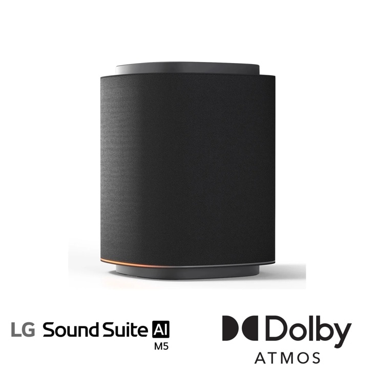 Hero image
of the LG
Sound Suite
M5 Wireless
Speaker with
Dolby Atmo