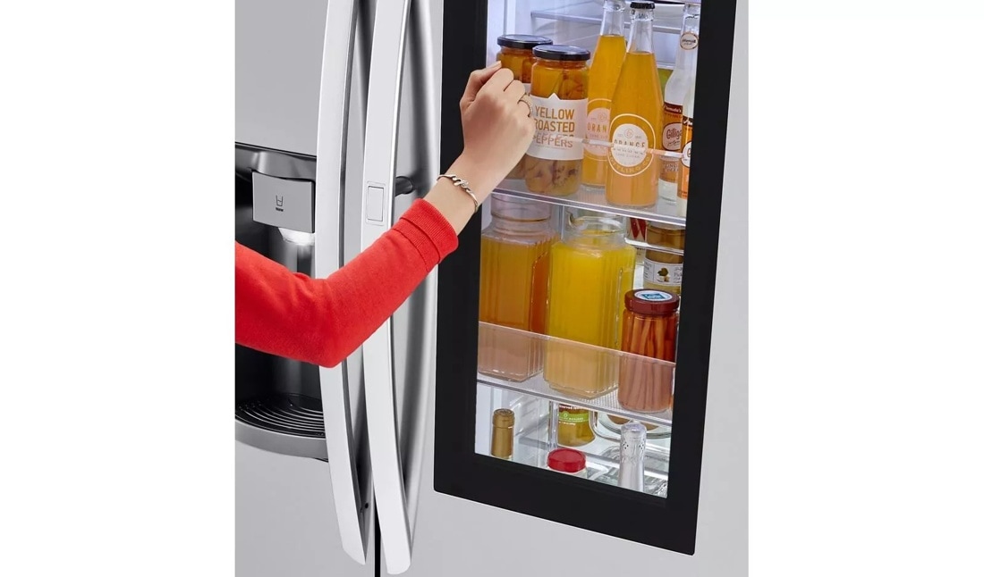 L　G×2 N×2 LG LSXC22396S: 22 cu.ft. Smart wi-fi Enabled InstaView™ Door