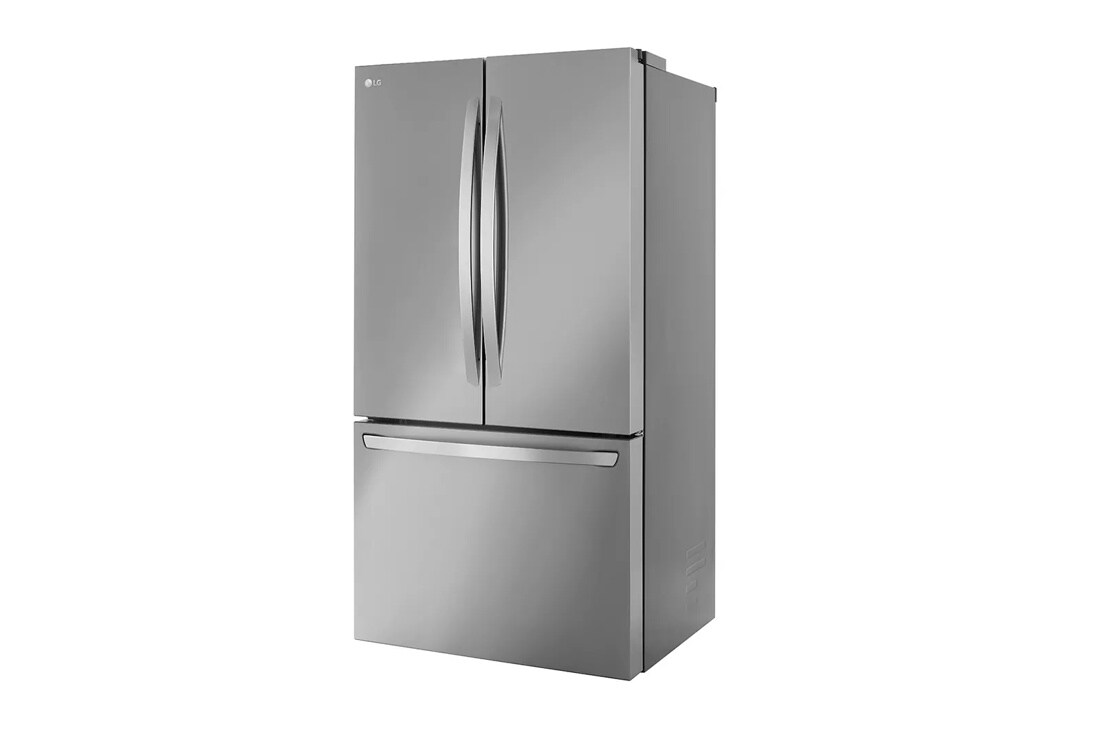 27 cu. ft. counter-depth max french door refrigerator right side angle view