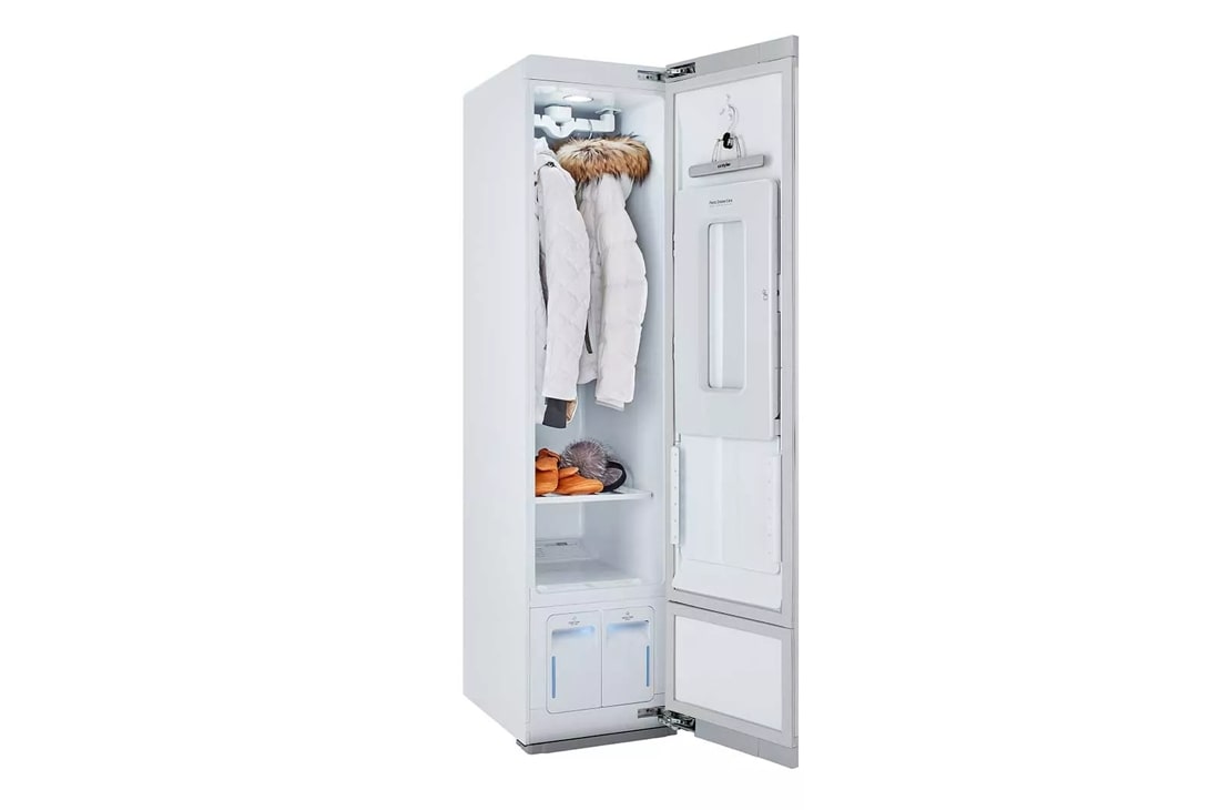  LG Styler Steam Closet, Clothes Steamer for Garments and  Household Item Care, Sanitize, Deodorize, Freshen & Dry with Steam  Technology & Moving Hangers, Easy Install, Wi-Fi enabled