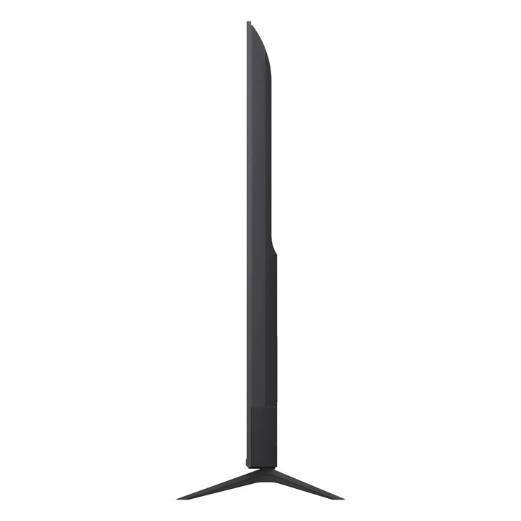 75-Inch LG QNED 4K TV 75QNED84BUA - Side Profile showing ultra-slim design with sturdy tripod stand base