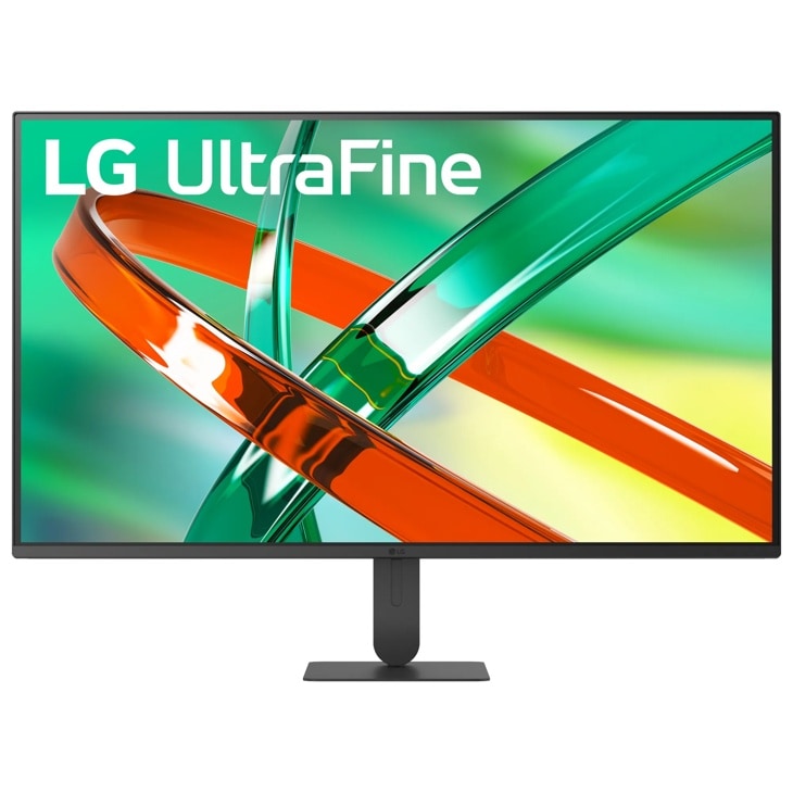 LG 32U700B-B UltraFine Monitor with vibrant display on adjustable stand - Front View