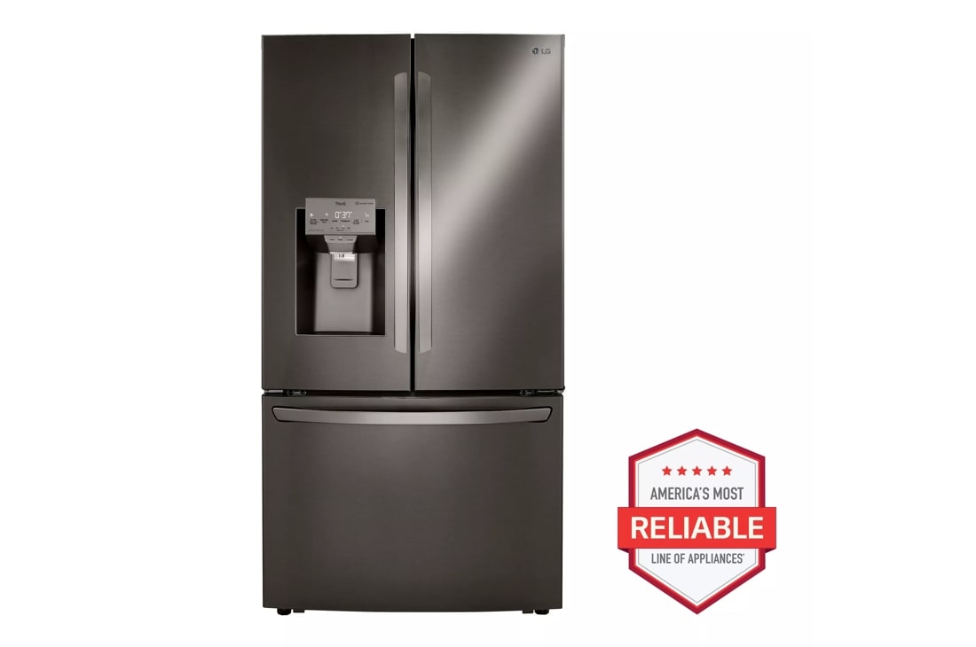 24 cu. ft. counter depth refrigerator with craft ice front view 