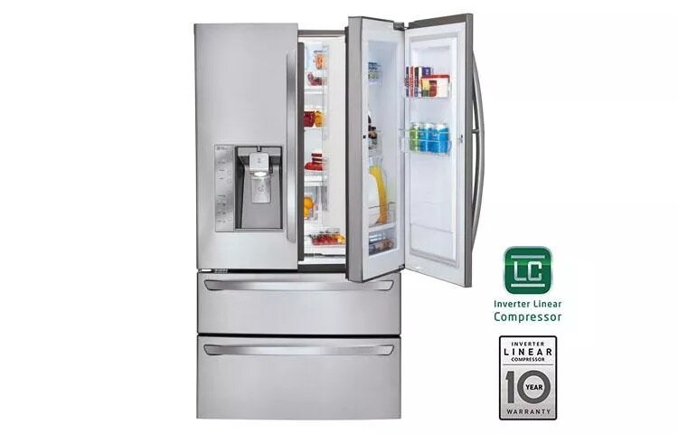 Super-Capacity 4 Door French Door Refrigerator with Door-in-Door™
