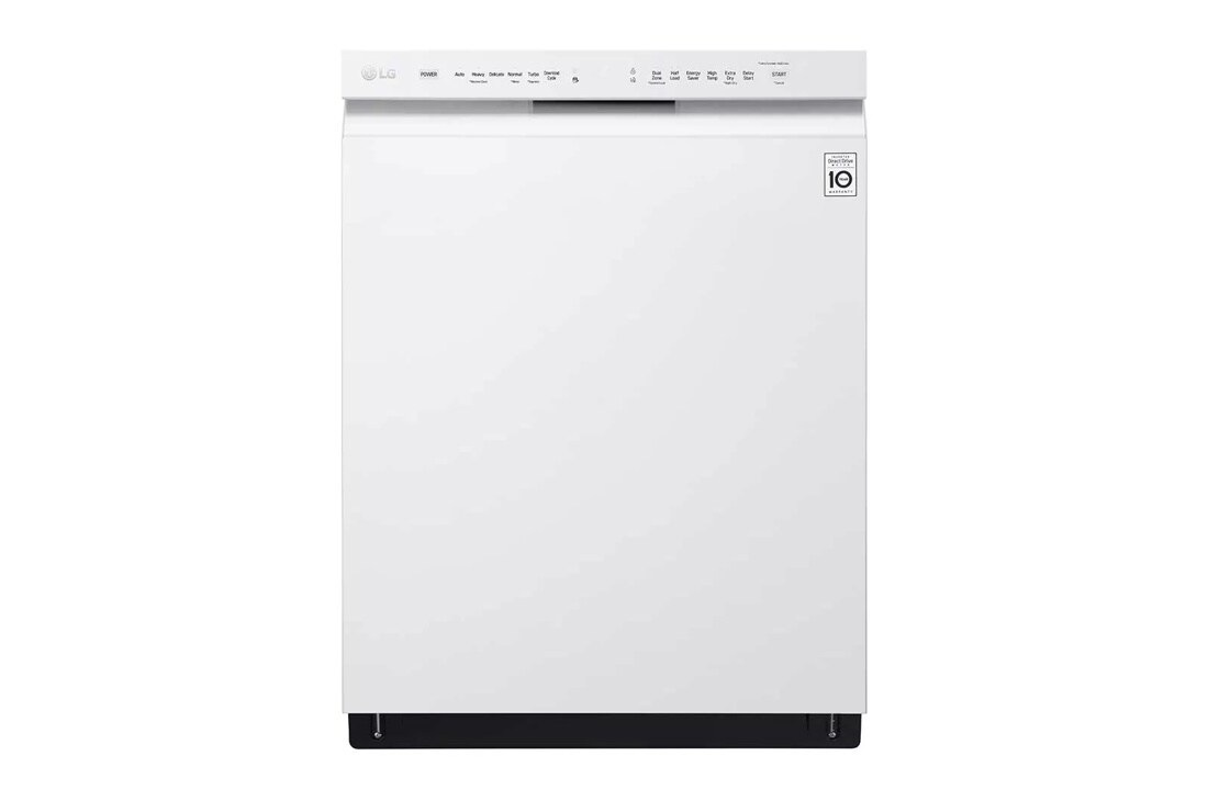 Front view of the Front Control Dishwasher with QuadWash™ and EasyRack™ Plus - LDF5545WW. 