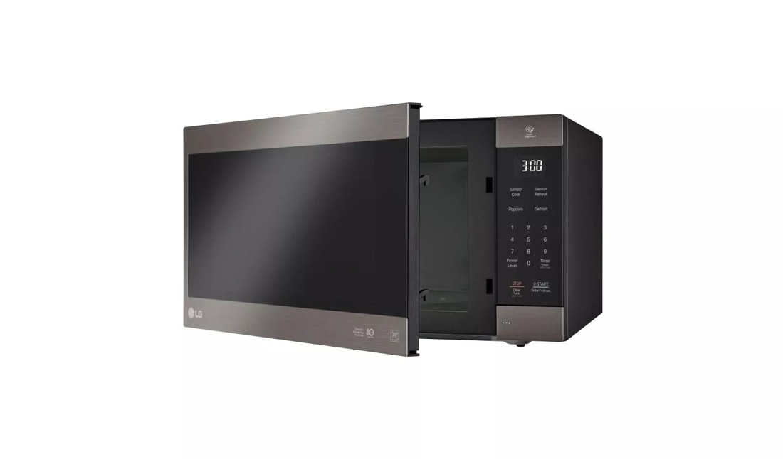 Black stainless steel 2024 countertop microwave