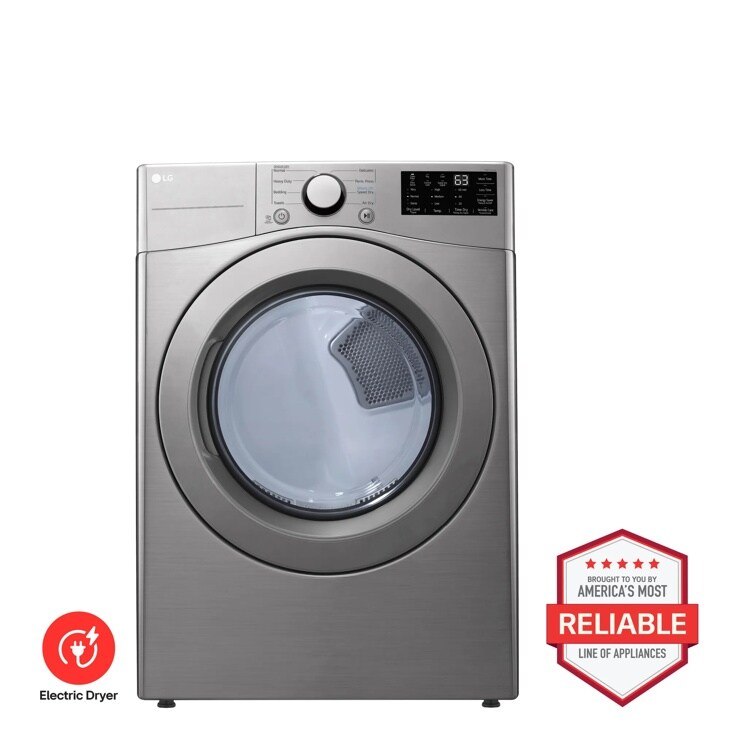 LG DLE3400V Electric Dryer Brought to You by Americas Most Reliable Line of Appliances - Front View