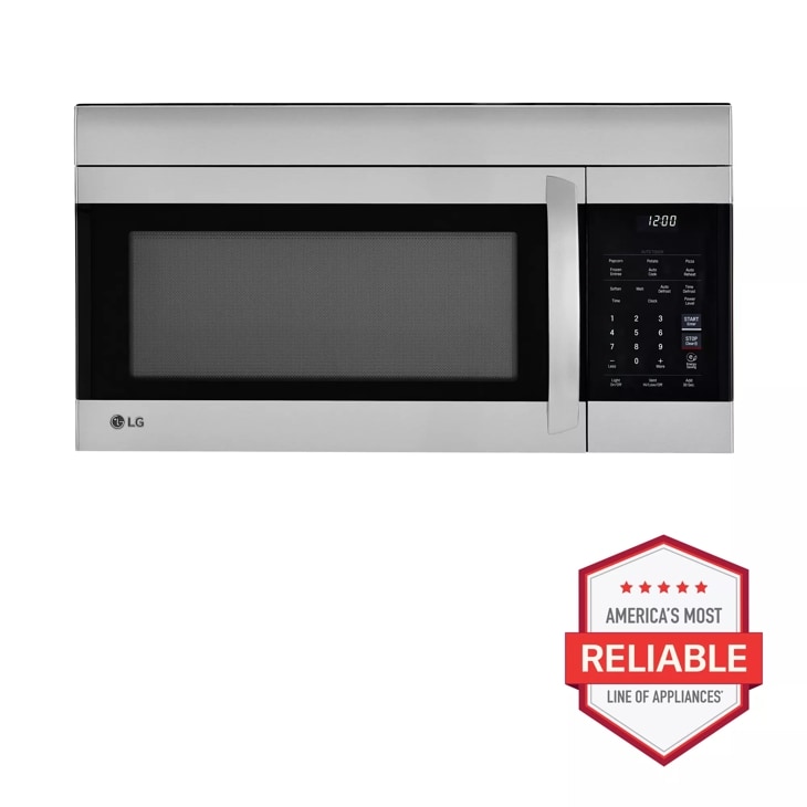 LG - 1.7 Cu. ft. Over-the-range Microwave - Stainless Steel