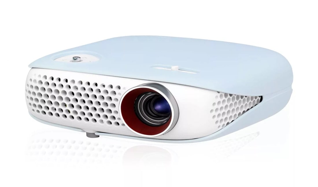 Compact Pebble Design Smart Minibeam Projector