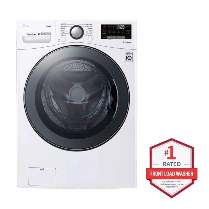 LG 4.5 Cu. Ft. Stackable Front Load Washer in White with Coldwash  Technology WM3400CW - The Home Depot