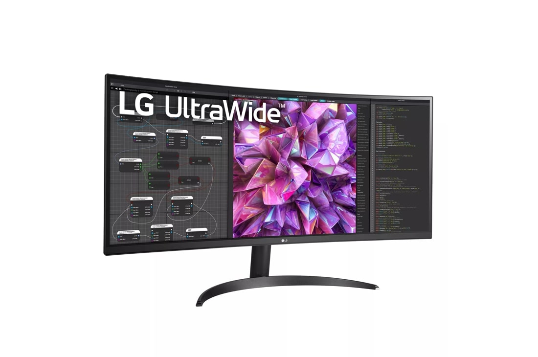 LG 34WQ60C-B.AUS 34 Curved UltraWide™ QHD IPS HDR 10 Monitor with Dual  Controller & OnScreen Control, Black