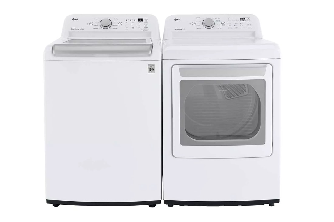 WT7150CW in White by LG in Bangor, ME - 5.0 cu. ft. Mega Capacity Top Load  Washer with TurboDrum™ Technology