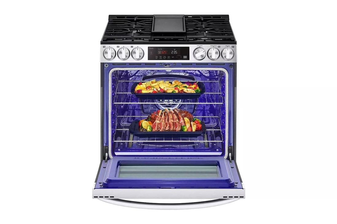 LG 5.8 cu ft. Smart Gas Slide-in Range with Convection, Air Fry &  EasyClean® (LSGL583CF)