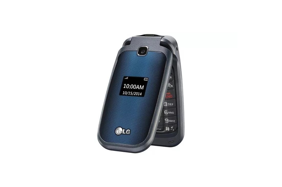 LG Model Verizon UX4500 Silver Flip Phone with case