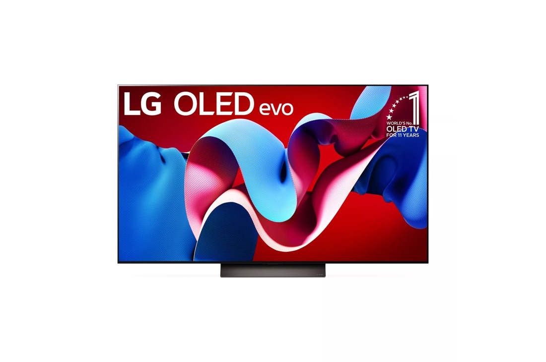 55 inch class LG 4K OLED evo TV front view