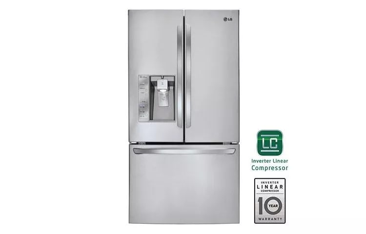 Super-Capacity 3 Door French Door Refrigerator