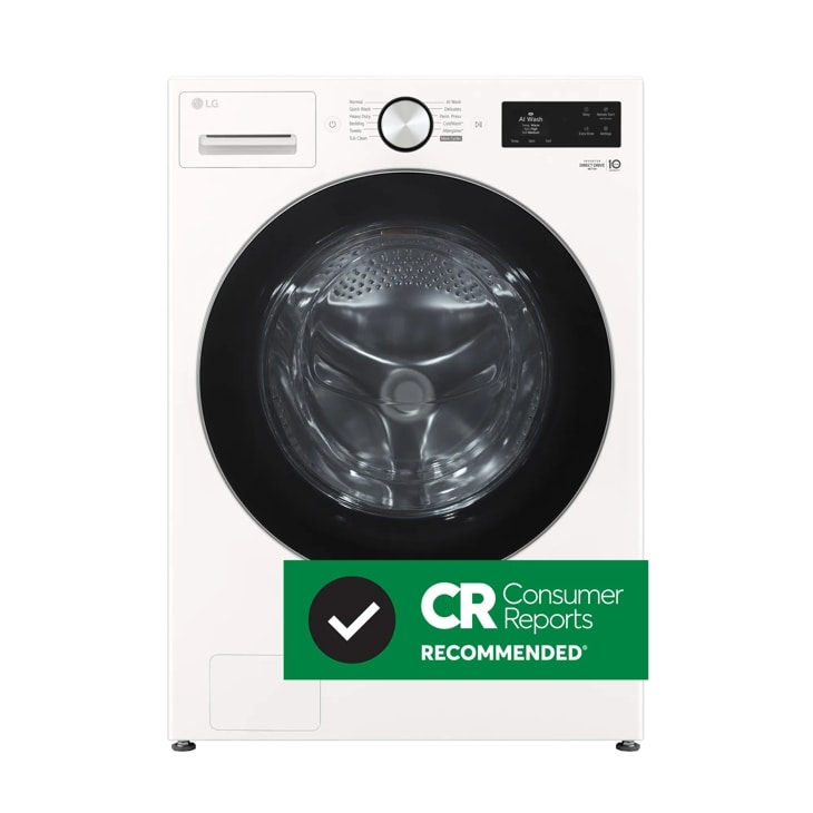 LG WM5800HAA Front Load Washer Consumer Reports Recommended badge - Front View