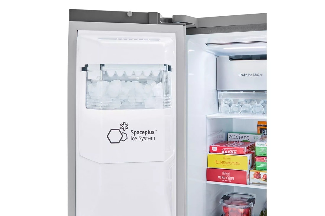 LG 27 cu. ft. Side-by-Side Refrigerator with Craft Ice