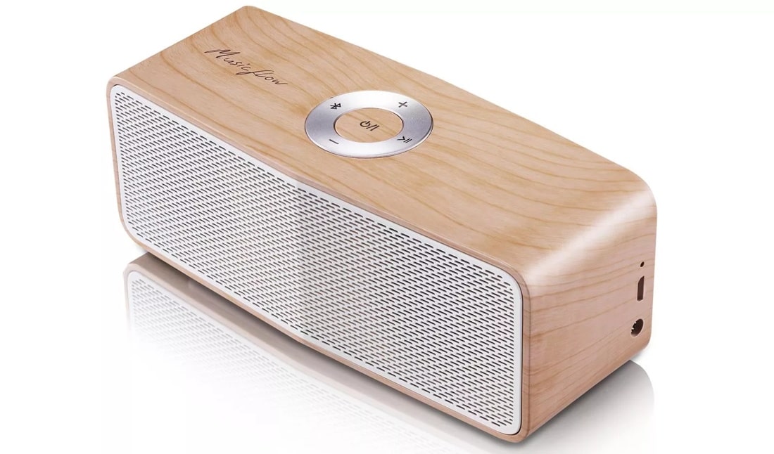 LG Music Flow P5 Portable Bluetooth Speaker | Wood Edition