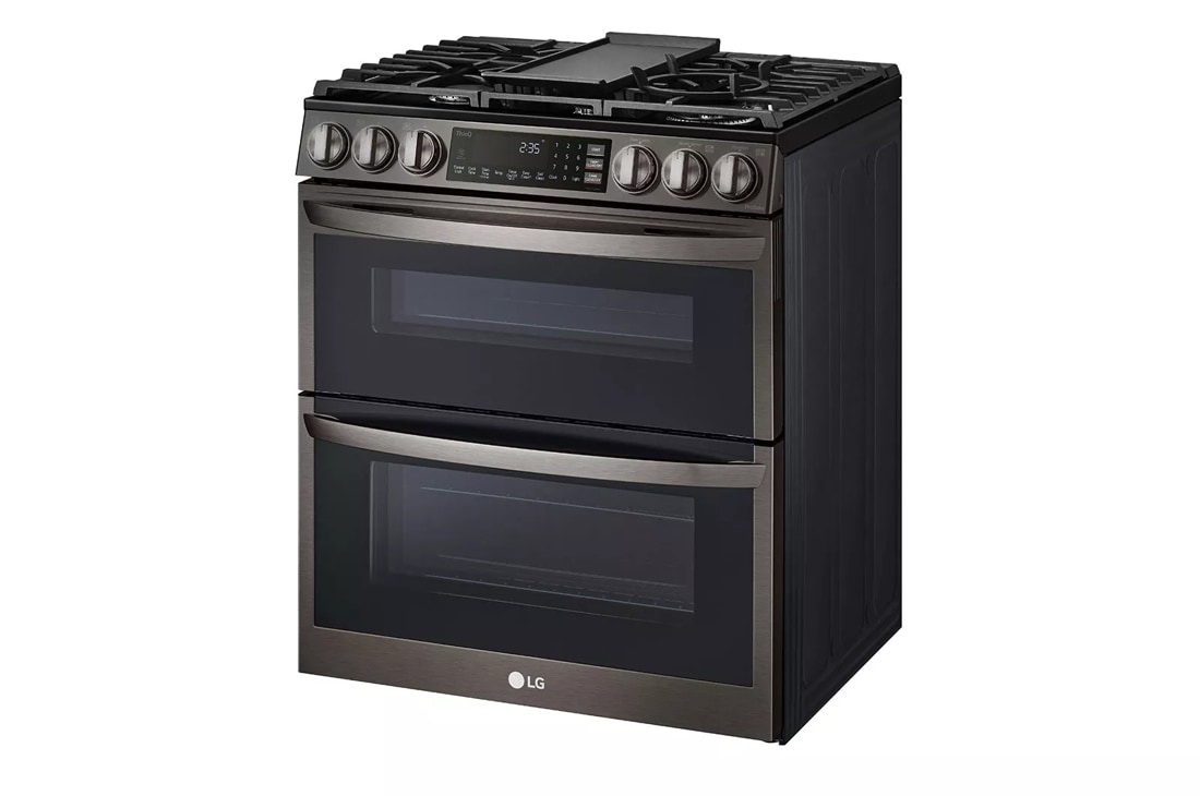 LTGL6937FLG Appliances 6.9 cu. ft. Smart Gas Double Oven Slide-in