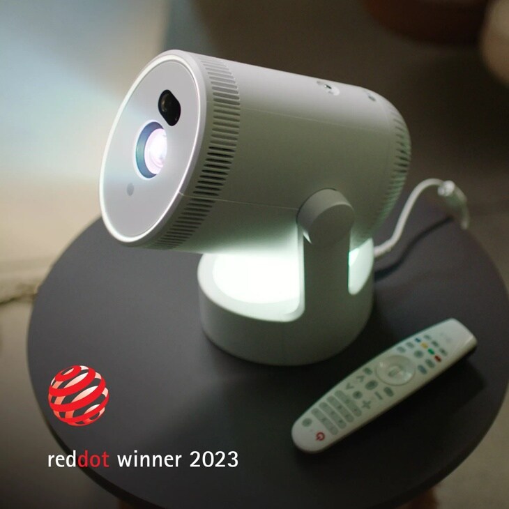 LG CineBeam PU700R Smart Portable Projector with Simple Remote