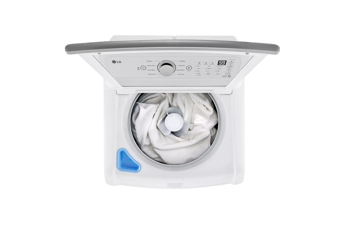 LG LG 5.3 Cu.Ft. Mega Capacity Smart Wi-Fi Enabled Top Load Washer with 4-Way Agitator & TurboWash3D Technology - White