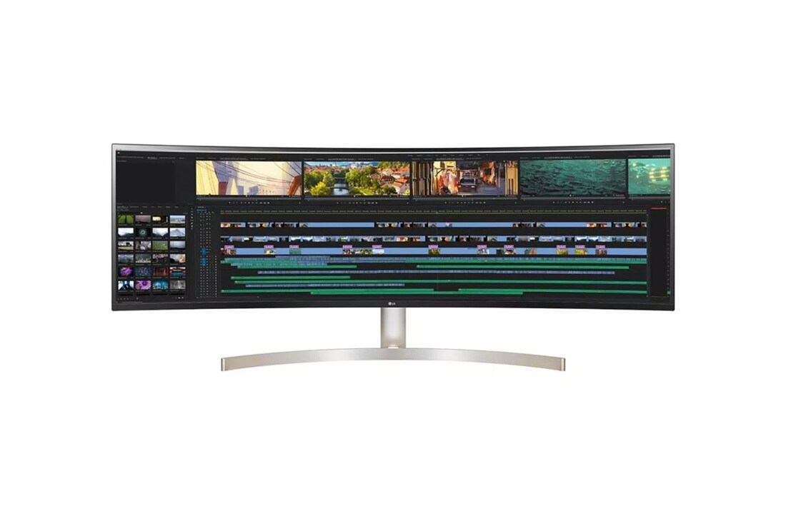 LG 49WL95C-W 49 Inch 32:9 UltraWide Dual QHD IPS Curved LED Monitor with HDR 10