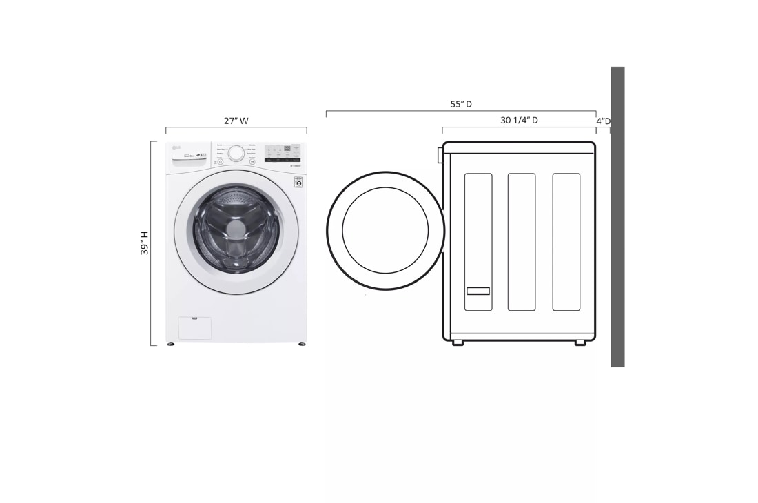 Lg washing machine store model wm3400cw