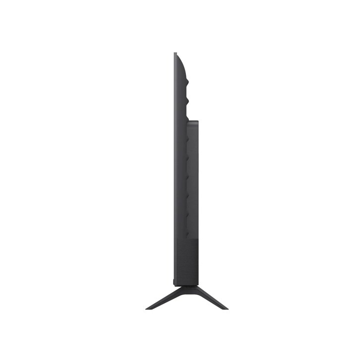 50-Inch 4K UHD TV 50NU700BPUA with slim black profile and tripod stand - Side View