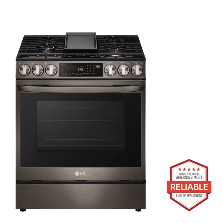 LG 6.3 cu. ft. Smart Wi-Fi Enabled ProBake Convection Gas Slide-In Range with InstaView and Air Fry