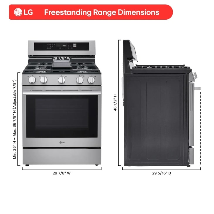 6.3 cu ft. ProBake Convection® Gas Range - LRGN6325X