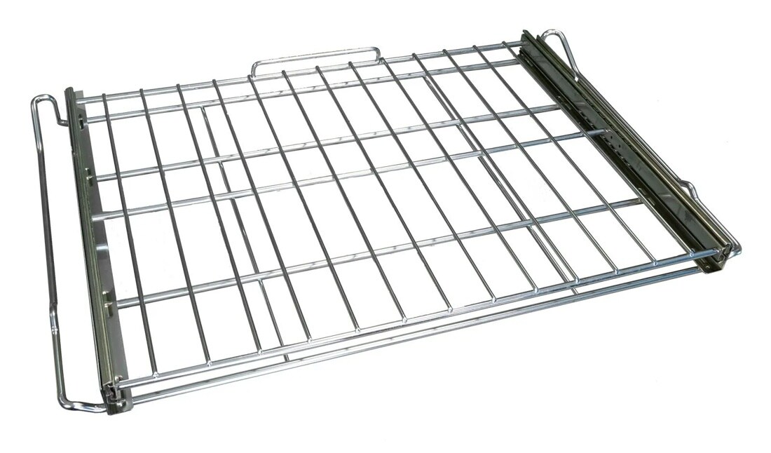 AAA76370901 metal oven rack with sliding rails and chrome finish for LG range or oven