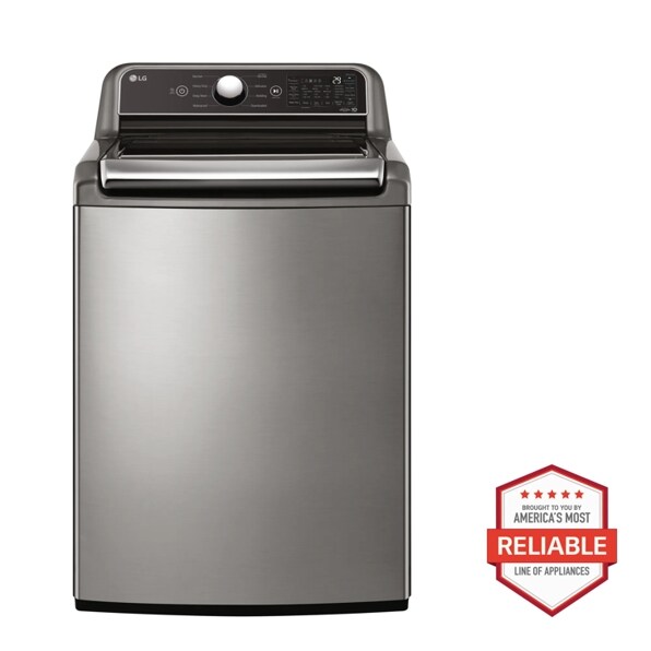 Front view of 5.5 cu. ft. Mega Capacity Top Load Washer, Impeller in Graphite Steel, WT7400CV
