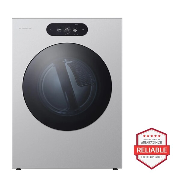 LG SIGNATURE 9.0 cu. ft. Mega Capacity Smart Front Load Gas Dryer with Built-In Intelligence, TurboSteam® and Touch LCD Control