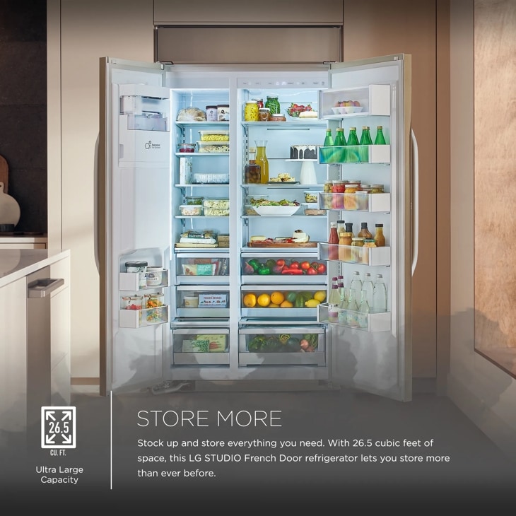 Lg side by side fridge freezer online