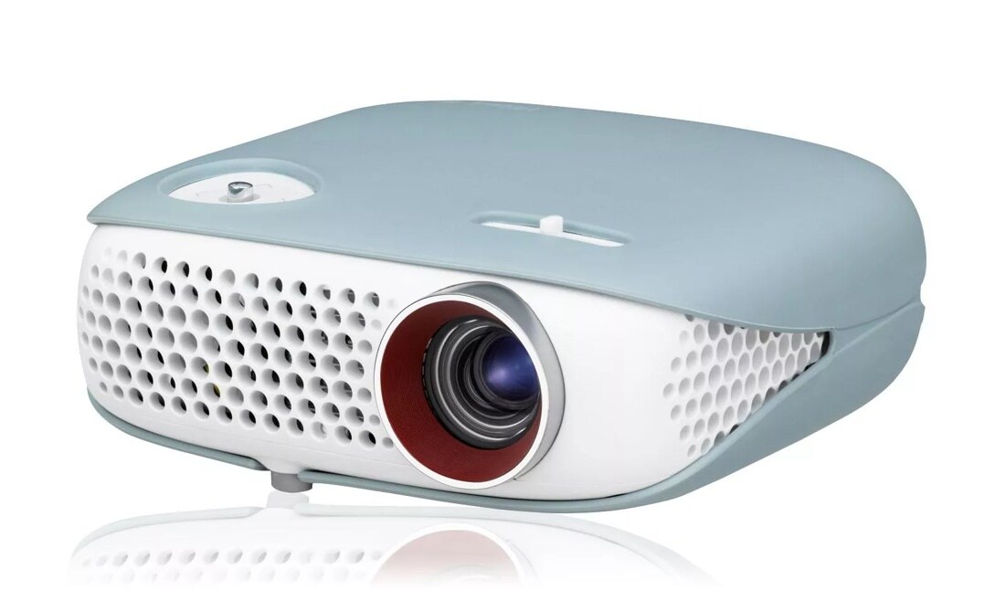 Compact Pebble Design Smart Minibeam Projector