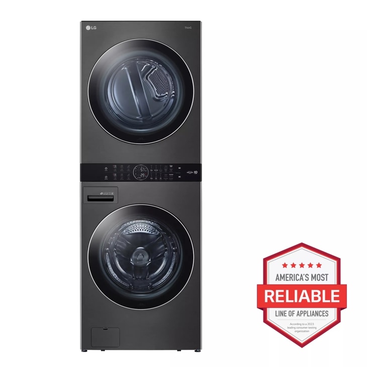 LG WKEX200HBA Single Unit Front Load LG WashTower™ with Center