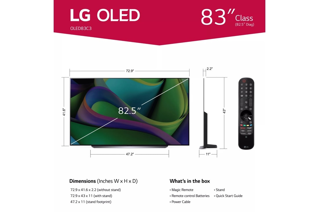 LG 83 Class C3 Series OLED 4K UHD Smart webOS TV OLED83C3PUA - Best Buy