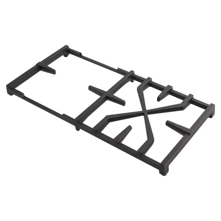 AEB75304604 LG cooktop grate accessory in matte black finish with dual burner support design