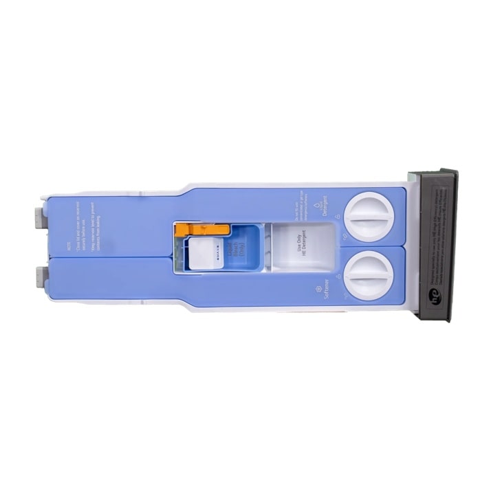 NOTE
Close lid and cover on reservoir securely before use.
Keep reservoir level to prevent
contents from leaking.
MAXS
Liquid Bleach
(Only)
Use Only HE Detergent
Do not fill with
concentrated or gel type detergents/softeners
Softener
E
Liquid
Detergent
Designed specially to use only HE (High Efficiency) detergent 