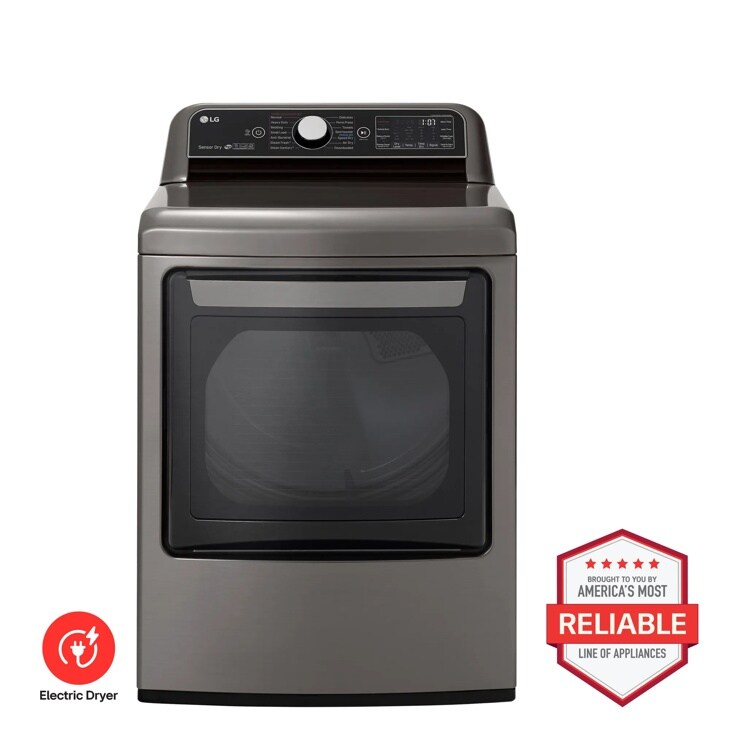 LG DLEX7800VE Electric Dryer Brought to You by Americas Most Reliable Line of Appliances - Front View