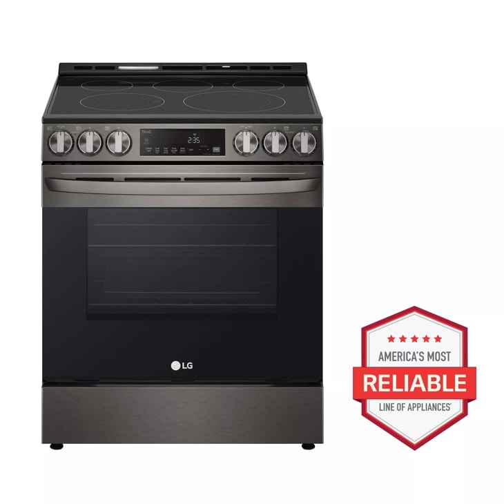 LG LSEL6335F 6.3 Cu. ft. Stainless Smart Instaview Electric Slide-in Range with Air Fry