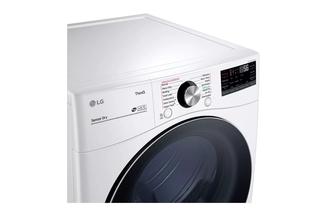 DLEX4200B LG 7.4 Cu. ft. Ultra Large Capacity Smart Wi-Fi Enabled Front Load Electric Dryer with TurboSteam - Black Steel